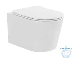 Унитаз подвесной безободковый Charus Infinito Rimless EWC700-130W с сиденьем Soft Close (микролифт)