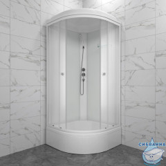 Душевая кабина Тритон Лайт 100х100 В профиль белый, стело лайт Щ0000061826
