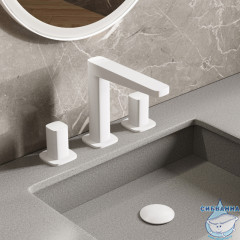 Смеситель для раковины Wasserkraft Saale 9535 (белый матовый)