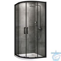 Душевое ограждение Abber Schwarzer Diamant AG01080B 80х80 (без поддона)