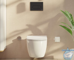  Кнопка смыва VitrA  Root Round 740-2211 черный матовый