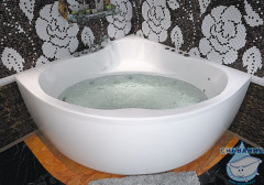 Акриловая ванна Aquanet Palau 140x140 с каркасом