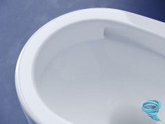 Унитаз подвесной безободковый, смыв торнадо Ceramicanova Metropol Rimless CN4002T с сиденьем быстросъемным Soft Close (микролифт)