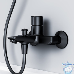 Смеситель для ванны Am.Pm X-Joy F85A10522 (черный матовый)