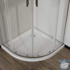 Душевое ограждение Vincea Сити 80x80 профиль хром, стекло прозрачное VSQ-5CT800CL