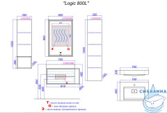 Шкаф  Aqwella Clarberg Logic LOG0435 белый 