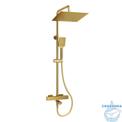 Душевая система Wasserkraft 300 1 режим A199.260.201.BG Thermo (золото матовое)