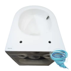 Унитаз подвесной безободковый Grossman GR-4455SQ с сиденьем Soft Close (микролифт)