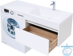 Тумба Aquanet Токио 68 236917 R белый глянец с раковиной Даллас 130