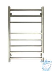 Полотенцесушитель электрический Санприз Квадро П8 50Х80 (никель) (подключение универсальное)