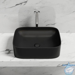  Раковина на столешницу 51 см Ceramicanova Element CN6052MB (черный матовый)
