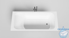 Ванна из искусственного камня Salini Orlando 170x75 (материал sapirit, белый глянцевый)
