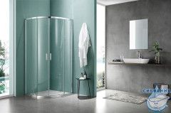 Душевое ограждение Aquatek AQ ARI RO 10020CH 100x100 профиль хром, стекло прозрачное (без поддона)