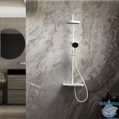 Душевая система Vincea Inspire 300 1 режим VSFS-3I12TW (белый матовый )