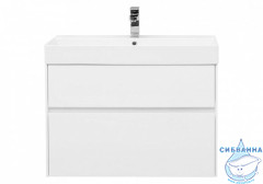 Тумба Aquanet Бруклин 85 белый с раковиной Slim Synergy 85 см 207801