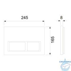 Кнопка смыва TECEspring 9940203 (хром/белый)