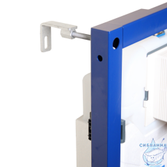 Инсталляция для унитаза Calypso Alpha CS005-GM с кнопкой смыва Calypso CS004-BMR черный