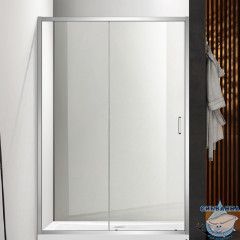 Дверь в нишу Aquatek AQNAA6121-100 100x200 профиль хром, стекло прозрачное