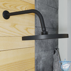 Лейка тропическая для душа Iddis SpaHome 260 1 режим (черный) SPA26BPi64