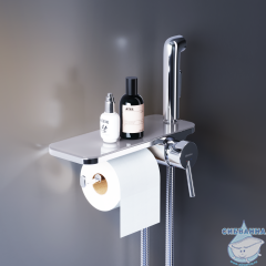 Смеситель с гигиеническим душем Damixa Jupiter 773500001 (хром)