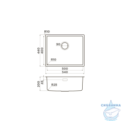 Кухонная мойка Omoikiri Tadzava 54-U/I ULTRA LG