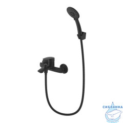 Смеситель для ванны, черный матовый, Rora, Milardo, RORBL00M02