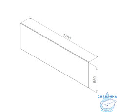 Фронтальная панель для ванны 170х75 см AM.PM Inspire 2.0 W52A-170-075W-P