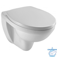 Инсталляция Jacob Delafon E29025-NF с кнопкой смыва E29027-CP в комплекте с унитазом Jacob Delafon Patio Rimless EDV102-00 c сиденьем Soft close (микролифт) легкосъёмное E70021-00