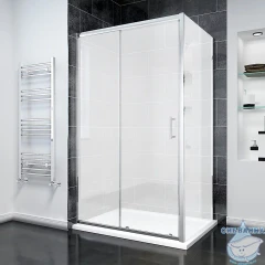 Душевое ограждение Veconi Ровиго 100x70 профиль хром, стекло матовое RV055M-10070-07-C8 (без поддона)