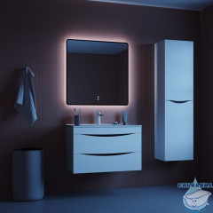 Зеркало Iddis Cloud 80 см, черный CLX80T0i98