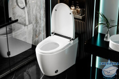 Унитаз приставной Abber Bequem AC1116S с сиденьем Soft Close (микролифт) (белый)