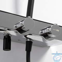 Душевая система Wasserkraft 300 1 режим A114.160.218.CB Thermo (хром/черный)
