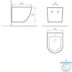 Биде подвесное Koller Pool Round RN-0495-B (без сиденья)