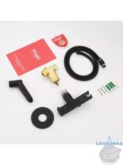 Смеситель Raglo R23.56.06 с гигиеническим душем (черный)