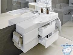 Тумба Laufen Palace 120 белый глянцевый с раковиной Laufen Palace 120