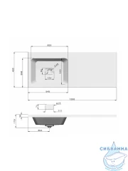 Раковина на стиральную машину Marko Kamilla 120 L