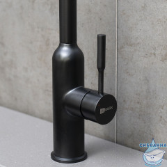 Смеситель для кухни Lemark Expert LM5079BL (черный матовый)
