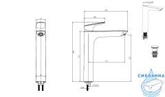 Смеситель для раковины Aquatek Вега AQ1005MB (черный матовый)