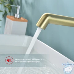 Смеситель для раковины встраиваемый Raglo R20.11.03 (сатин золотой)