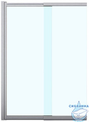 Шторка для ванны Azario Merrit 80x140 профиль серебро, стекло прозрачное AZ-NF6122 800