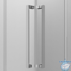 Душевое ограждение AM.PM Func 90x90 W84G-403-9090-MT профиль хром, стекло прозрачное (без поддона)