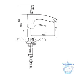 Смеситель для ванны на борт Gappo G1107 (хром)