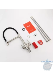 Смеситель для кухни Raglo R81.63.05 (сатин/черный)