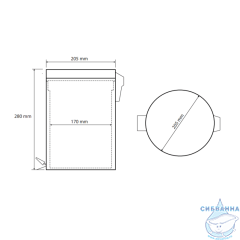 Ведро для мусора Bemeta Hotel 104315012
