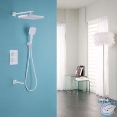 Душевая система Abber Weiss Insel 250 1 режим AF8050W (белый)