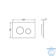Кнопка смыва TECEloop 9240925 (черный матовый)
