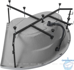 Акриловая ванна Aquanet Vitoria 135x135 с каркасом