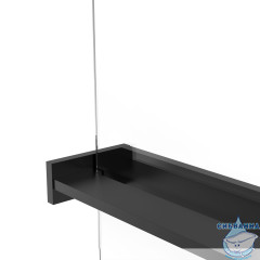 Walk-in Vincea Walk In HS 90 профиль черный, стекло янтарь VSW-1HR900GSB