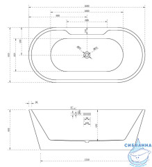 Акриловая ванна ABBER AB9299-1.6