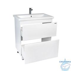 Тумба Viant Мальта 70Н с раковиной Como 70 белый